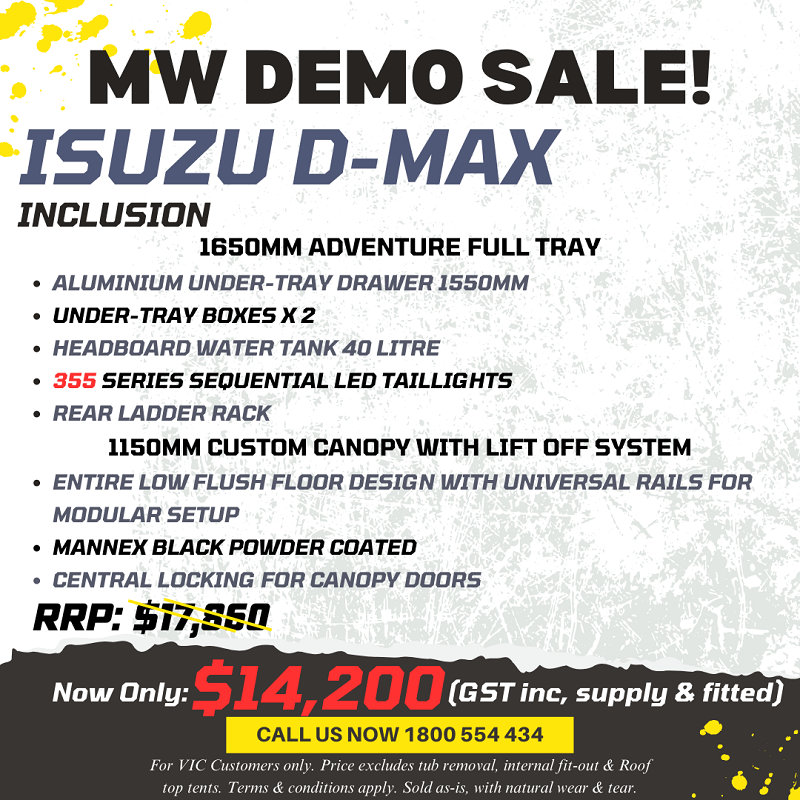 ISUZU D-max Custom tray and canopy (2)